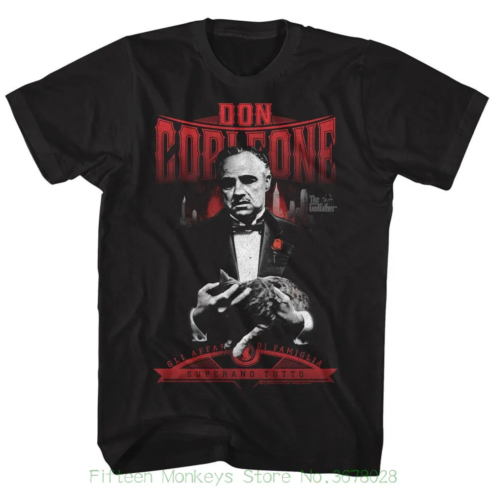 

Pure Cotton Round Collar Men The Godfather El Don Black Men'S Adult Short Sleeve T Shirt