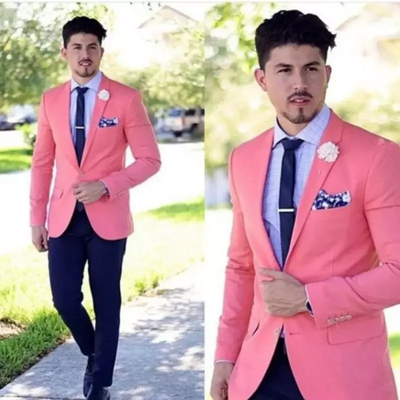 

High Quality One Button Groom Tuxedos Peak Lapel Groomsmen Mens Wedding Business Prom Suits (Jacket+Pants+Vest+Tie)