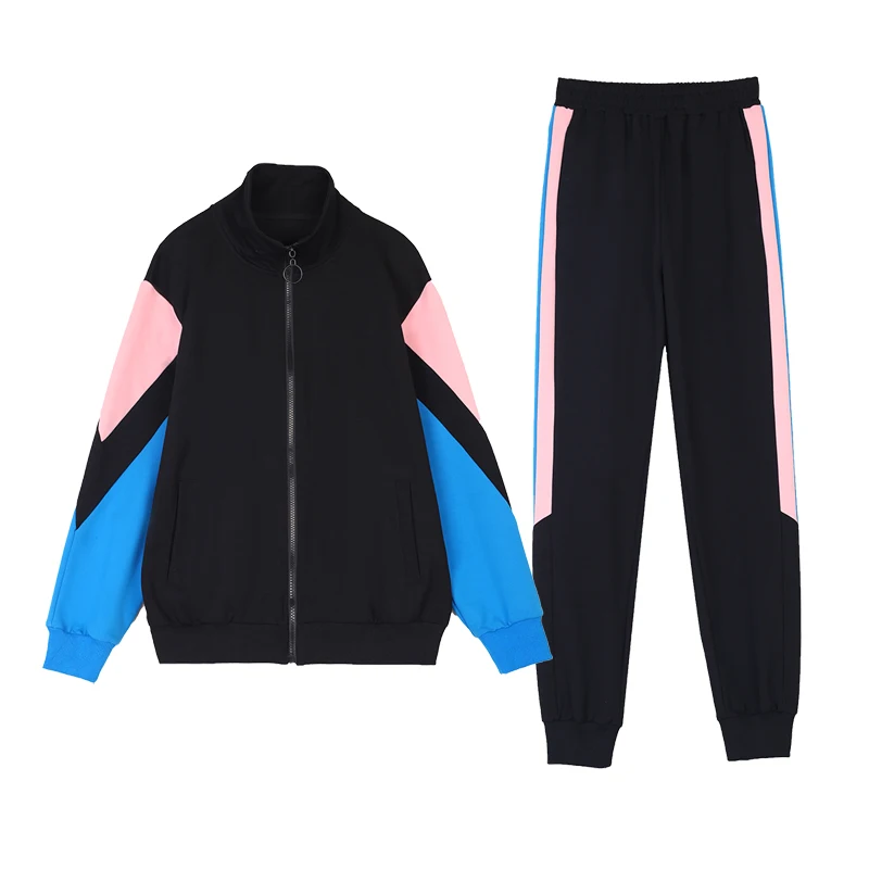 

Lady Casual Sportswear Suit Women'S Long Sleeve 2023 New Korean Autumn Fashion Loose Two-Piece Set Student Trend