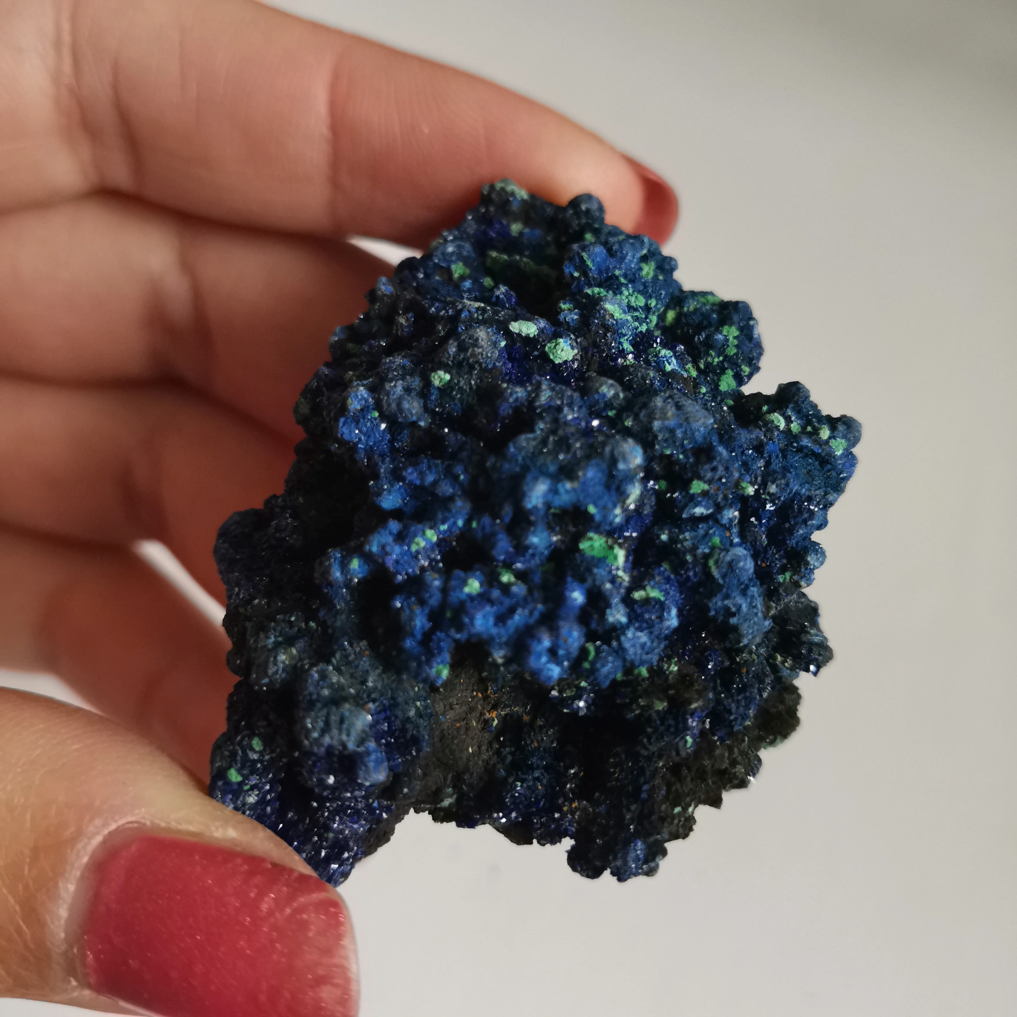 46 г натуральный чессилитовый материал образец Azurite Geode Bule и зеленый Целебный