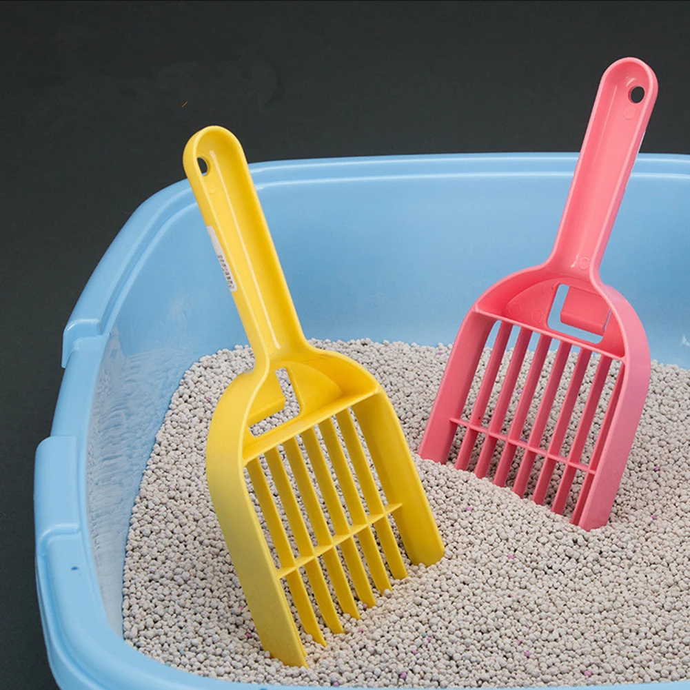 2019 Пластик для домашних животных, песочный лопатка для уборки лотка Совок сетка ложка мерная чистящий инструмент хорошее