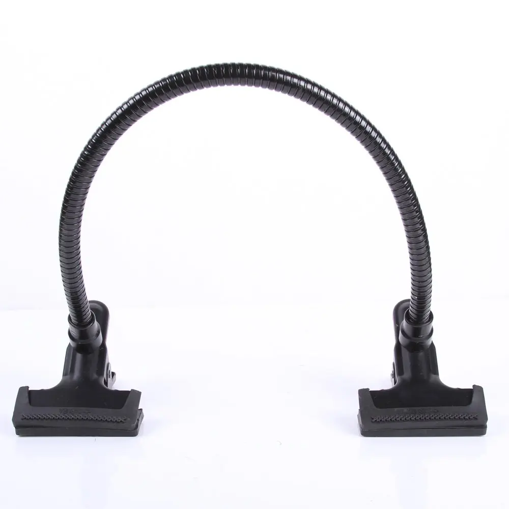 50cm Photo Studio Lighting Light Stand Aluminum Alloy Flexible Gooseneck Tube with 2 Heavy Duty Clamp At the End