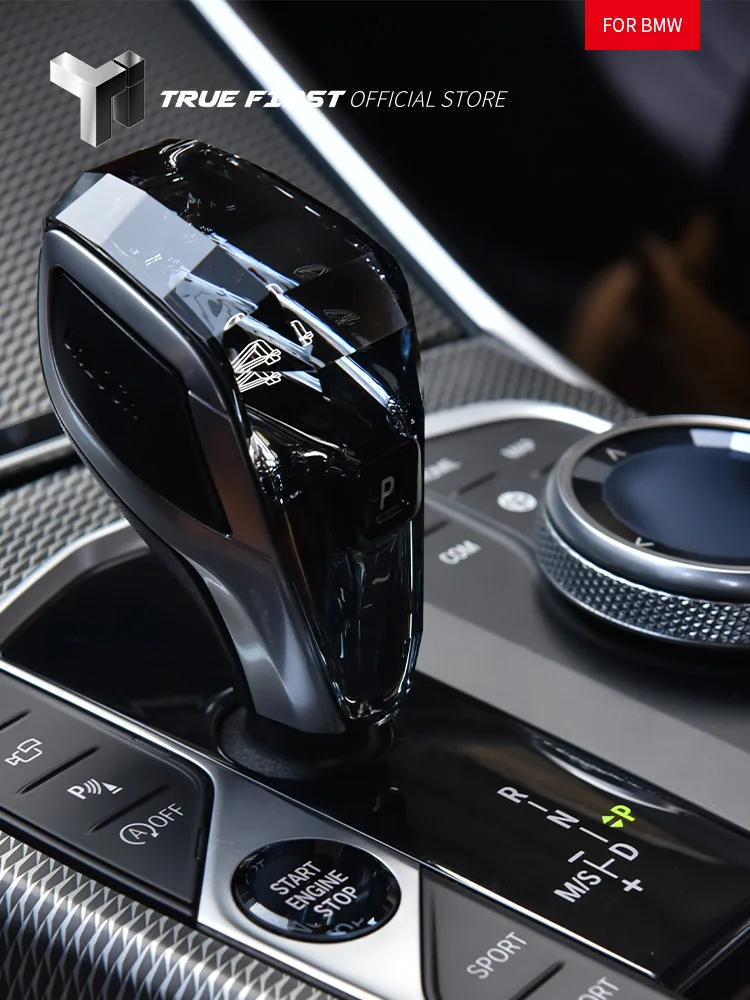 

Car Accessories Crystal Gear Shift Knob and Multimedia Knob and Start-stop Button Set For BMW 4 Series G22 2021