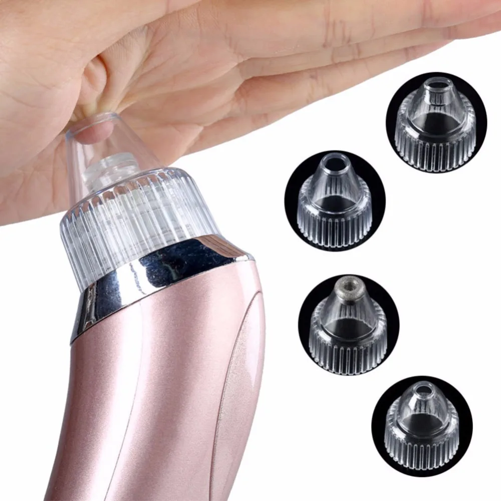 

Electric Facial Pore Blackhead Vacuum Suction Remove Machine with 4 Probes Remove Dead Skin Professional Facial Care