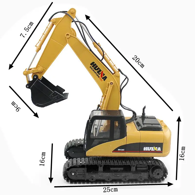 Пульт дистанционного управления раскопки машины супер крупная имитация детские игрушки 15 каналов сплав инженерный автомобиль