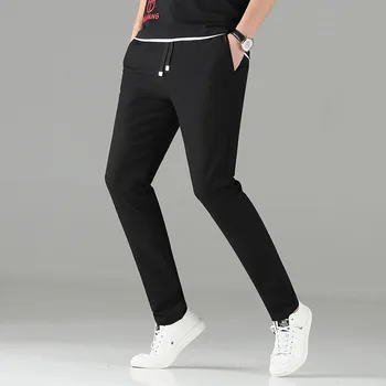 

Men's Casual Pants Trousers Summer Thin Section Loose Straight Sports Pants Men's Middle-aged Men's Pants