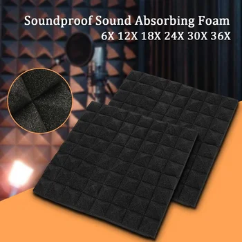 

Pyramid Sound-absorbing Cotton 50x50 Acoustic Foam Treatment Sound Proofing Sound-absorbing Cotton Studio Room Absorption Wedge