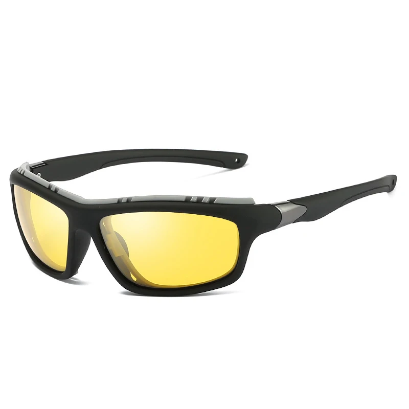 Топ мужские s поляризованные армейские очки спортивные солнцезащитные очки для вождения UV400 Мужские Тактические Солнцезащитные очки для рыбалки стимпанк для мужчин Gafas de sol - Цвет линз: 2-Gun-Yellow