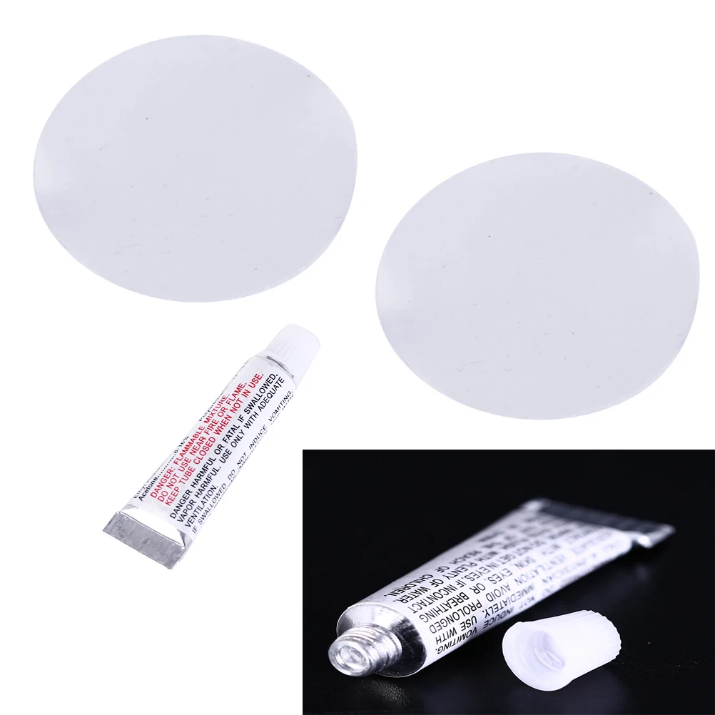 

1Pcs+2 * PVC patch film PVC Puncture Repair Patch Glue Kit Adhesive For Inflatable Toy Swimming Pools Float Air Bed Dinghies