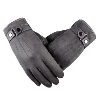 

Bicycle Motorcycle Driving Gloves Men Winter Warm Solid Anti-Slip Touch Screen Gloves