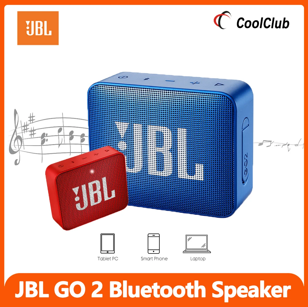 Jbl-altavoz GO2 IPX7 Bluetooth inalámbrico, Subwoofer portátil impermeable para deportes al aire libre, batería recargable con micrófono