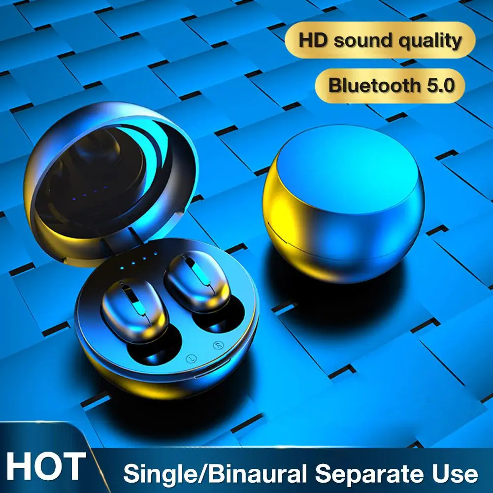Наушники вкладыши Bluetooth 5 0 с шумоподавлением зарядным футляром и кабелем