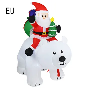 

210cm Giant Santa Claus LED Lighted Inflatable Toys Christmas Props Birthday Wedding Party Toys Lawn Yard Outdoor Decoration
