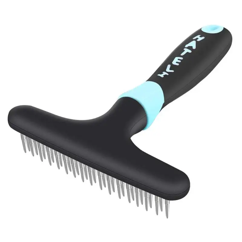 

Stainless Steel Material Dog Pet Trimmer Tools Hair Remover Cat Brush Shedding Grooming Comb Pet Supplies Blue Pink