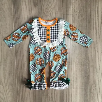 

baby girl clothes baby halloween romper infant toddler romper baby leopard pumpkin romper