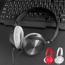 Проводные Складные Наушники с микрофоном для гарнитуры, наушники со звуком, стереонаушники для прослушивания музыки на басах