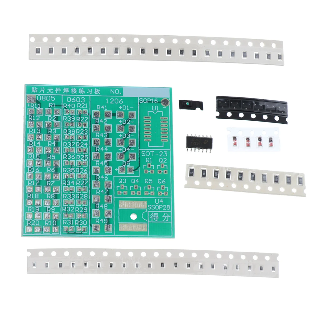 

Operating voltage:3-12V SMD SMT Component Welding Practice Board Kit