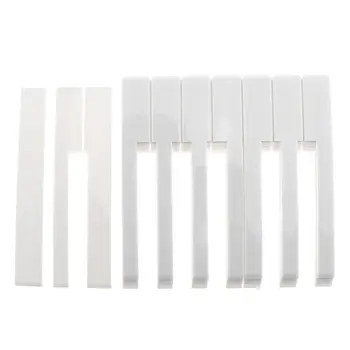 

52pcs Piano Accessories Piano Keytop Repair Parts with White Color for Piano