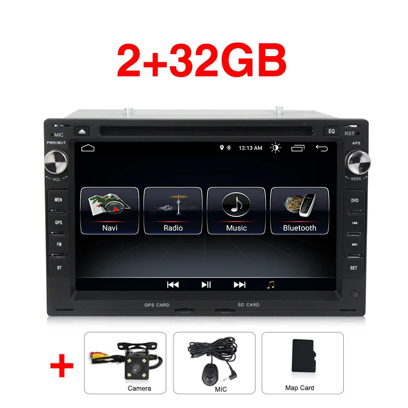 TDA 7851 Android 9 автомобильный DVD мультимедийный плеер для VW Golf4 T4 Passat B5 Sharan с wifi BT Радио gps навигация - Цвет: 32G  camera