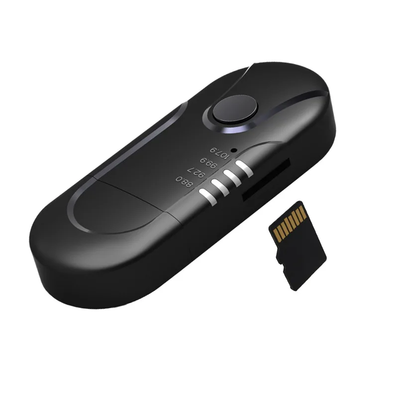 

Car Kits Bluetooth Receiver with TF And FM, 3.5 mmaux/USB out
