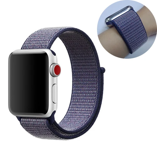6 Ремешок для спортивных часов для apple watch, ремешок 42 мм, 38 мм, версия apple watch 5/4/3/2/1 наручных часов iwatch, ремешок 44 мм 40 мм двухслойный нейлоновый переплет ремешок для часов - Цвет ремешка: 6