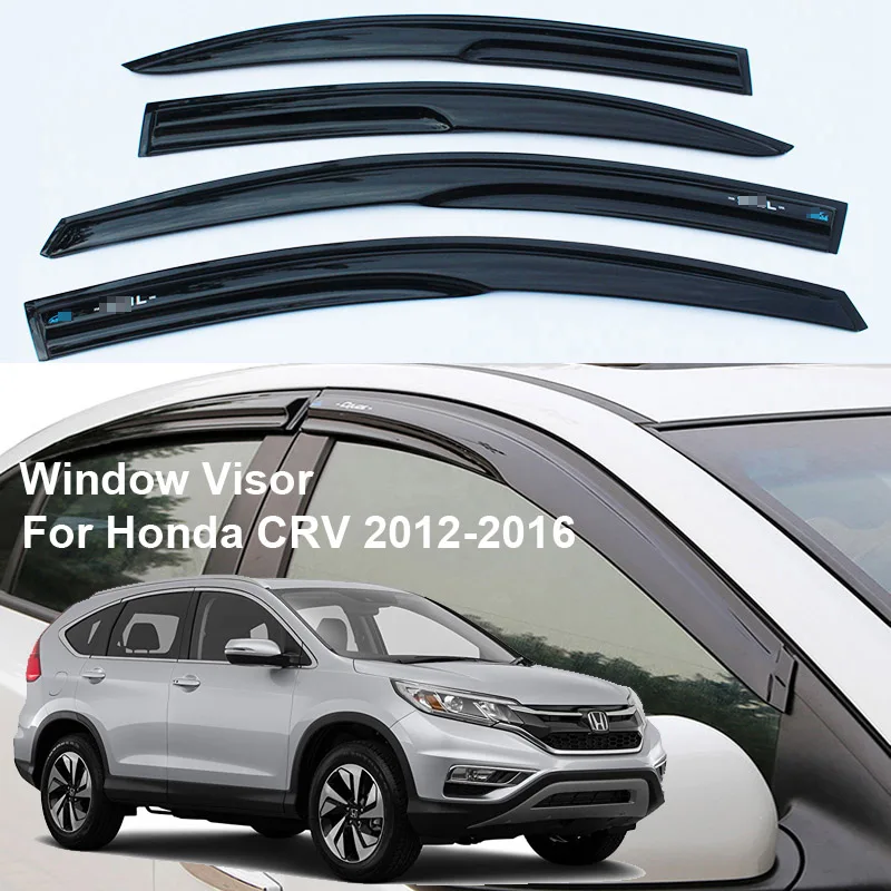 

4pcs Deflector-Cover Window Visor Shade Vent Wind Rain Deflector Guards For Honda CRV 2012-2016
