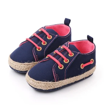 

Autumn Newborn Baby Boys Girls Cotton Shoes 3 Colors Casual Solid Color Anti-Slip Lace Up Comfortable Soft Soled Sneakers x Hot