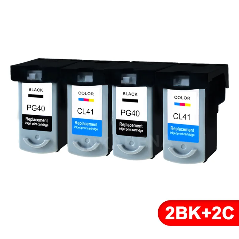 INKARENA PG-40 CL-41 чернильный картридж для принтера Canon PG40 CL41 Black& Цвет для Canon PIXMA MP160 MP140 MP450 MX300 MX310 IP1600 IP1900 - Цвет: PG40-2BKC