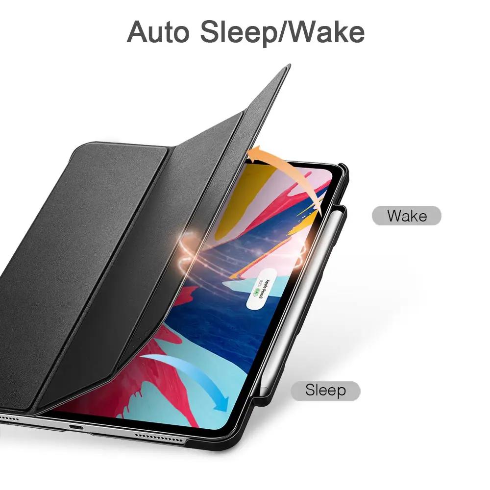 Чехол ESR для iPad Pro 11 2018 ультра тонкий чехол из искусственной кожи умный задняя
