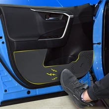 Защитная накладка на дверь, Противоскользящий коврик, украшение интерьера для Toyota RAV4, аксессуары