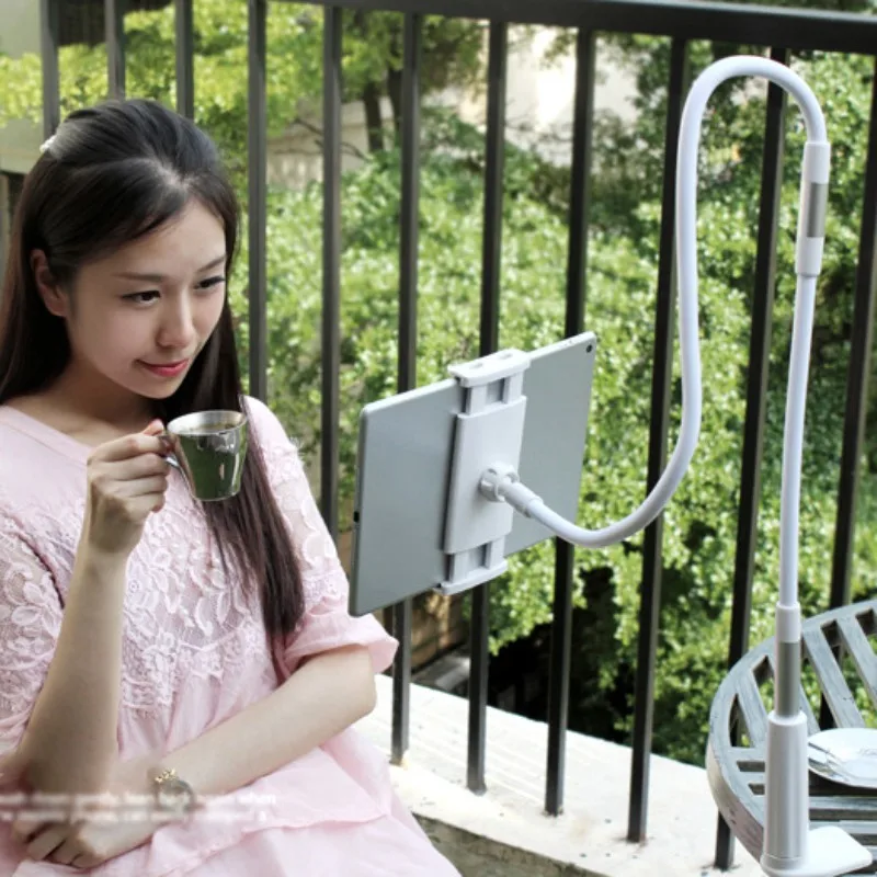 

360 Degrees Adjustable Arm Table Pad Holder Stand Lazy People Bed Desktop Tablet Mount for Laptop Ipad Mini Pro Mobile Phone