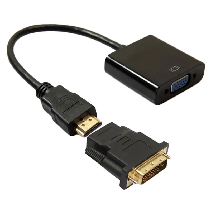 Стандартный адаптер DVI к Vga WAWPI типа Папа мама 24 + 1 A цифровой VGI для ПК компьютера
