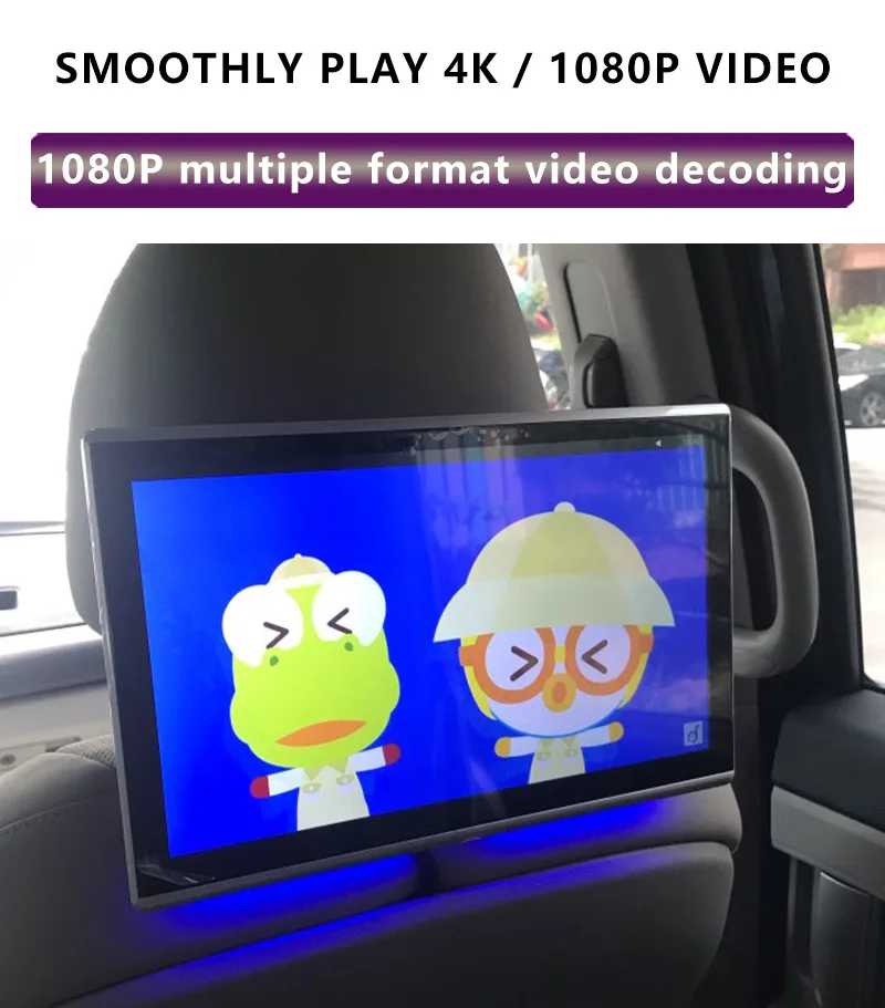 WONVON 11," Android 9 Автомобильный подголовник монитор 1920*1080 4K 1080P сенсорный экран wifi/Bluetooth/USB/SD/HDMI/FM/Mirroring/Miracast/MP5