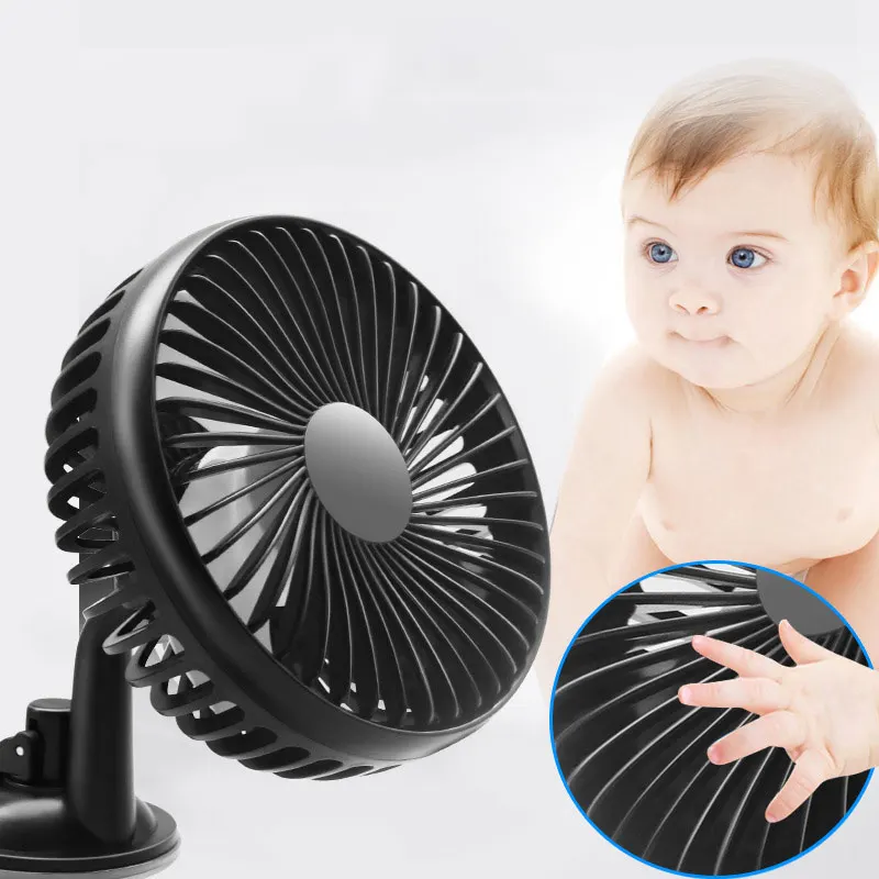 

12V/24V Mini Electric Car Fan Low Noise Car Air Conditioner 360 Degree Rotating Cooling Fan in the car Cooler ventilador Summer