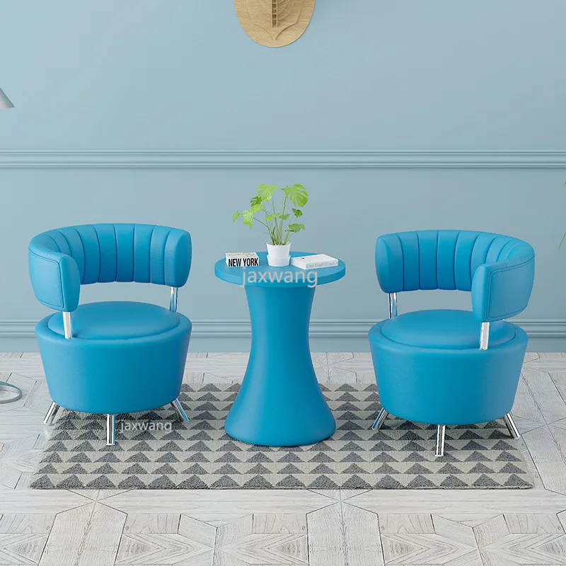 New Nordic Single Sofa Chair Lounge Chair Discuss Chairs Living Room Coffee Table Fashion Side Table Makeup Set