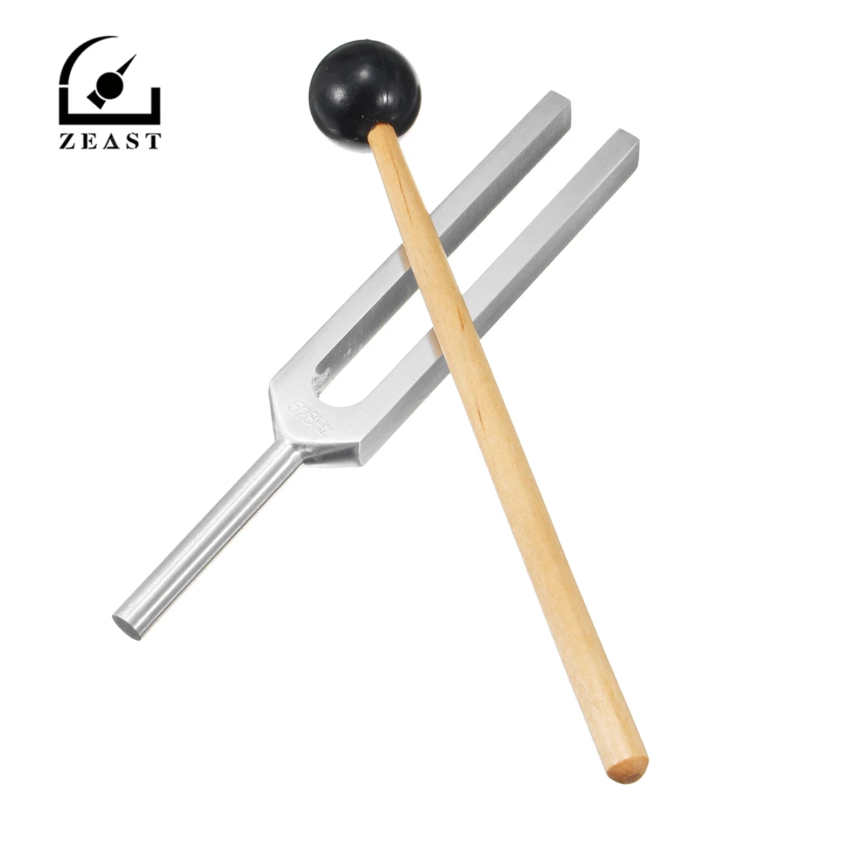 Zeast 528HZ Aluminum Medical Tuning Fork Chakra Hammer Ball Diagnostic With Mallet Set Nervous System Testing Tuning Fork