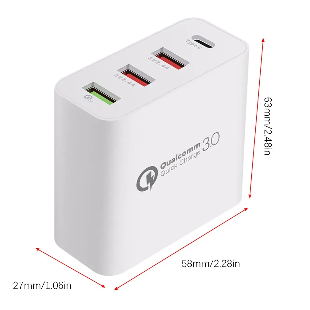 Многофункциональное быстрое зарядное устройство USB зарядка несколько 4 USB зарядная станция для телефона универсальное usb-хаб умное зарядное устройство