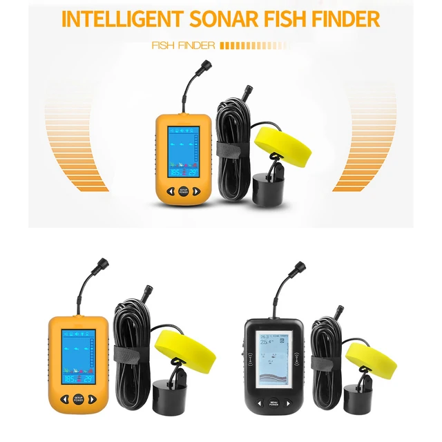 Portable Wire Fish Finder Bite Alarm Echo Sounder Sonar For Fishing 100m  Water Depth Fishing Finder Lake Sea Fishing Fish Finder - Densitometers -  AliExpress