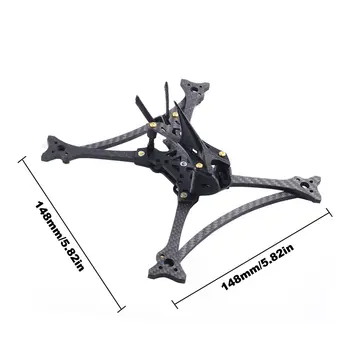 

HGLRC Wind5 Lite True X FRAME Kit 5 Inch for FPV Racing Drone Quadcopter Frame Arm + Battery Strap for Quadcopter