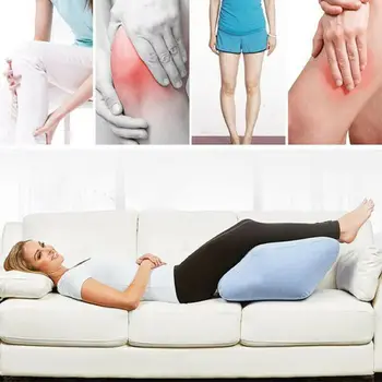 

Faroot PVC Portable Inflatable Wedge Memory Foam Leg Foot Rest Raiser Support Pillow Blue Cushion Gift