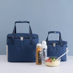 Fashion Lunch Bags Thermal Pouch Insulated Cooler Food Box Container Organizer Waterproof School Picnic Dinner Storage Handbag