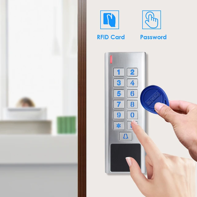 RFID Door Access Control Reader 2000 Users WG Input Output Security RF Keypad IP67 Waterproof for Outdoor Use 2