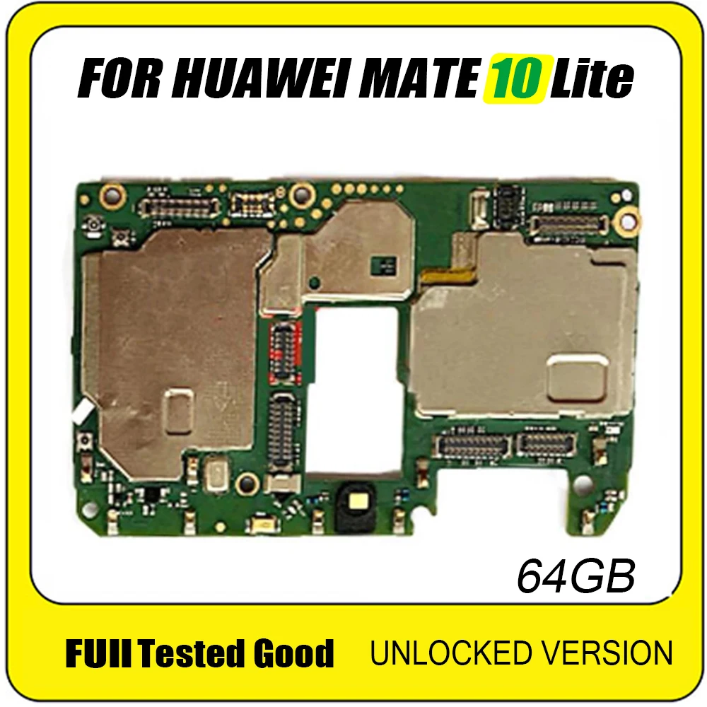 Материнская плата 100% для HUAWEI MATE 10 LITE разблокированная логическая 64 ГБ MATE10 материнская с полными