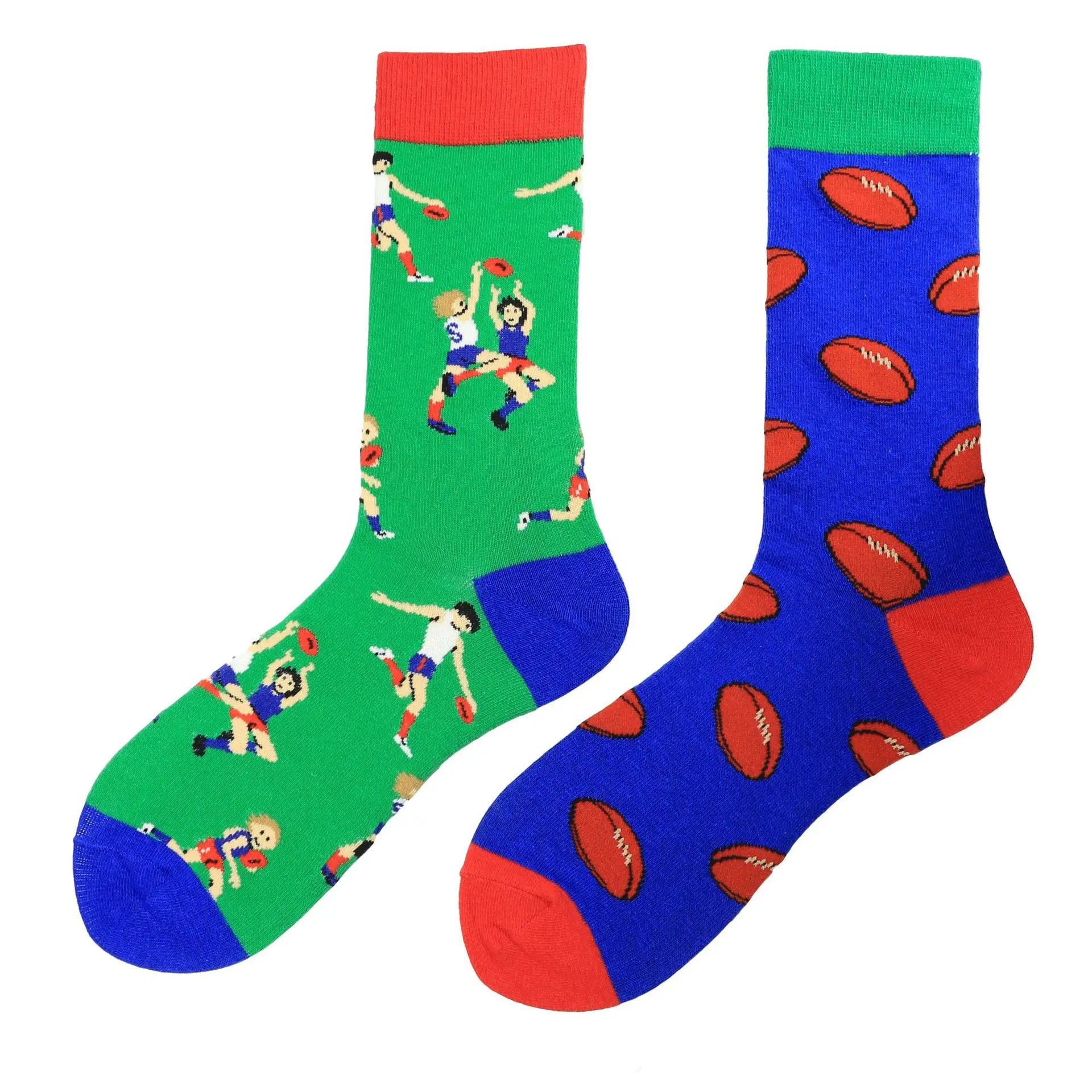 ; 1 пара разноцветных носков из чесаного хлопка; мужские носки с абстрактным рисунком Happy AB; Новинка; повседневные прикольные носки для скейтборда - Цвет: 1981-5