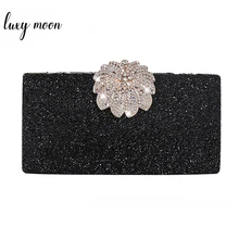 Черные клатчи, женские сумочки для свадебной вечеринки, вечерние клатчи, роскошные сумочки, женские сумки, дизайнерские Элегантные сумки на плечо, ZD1367