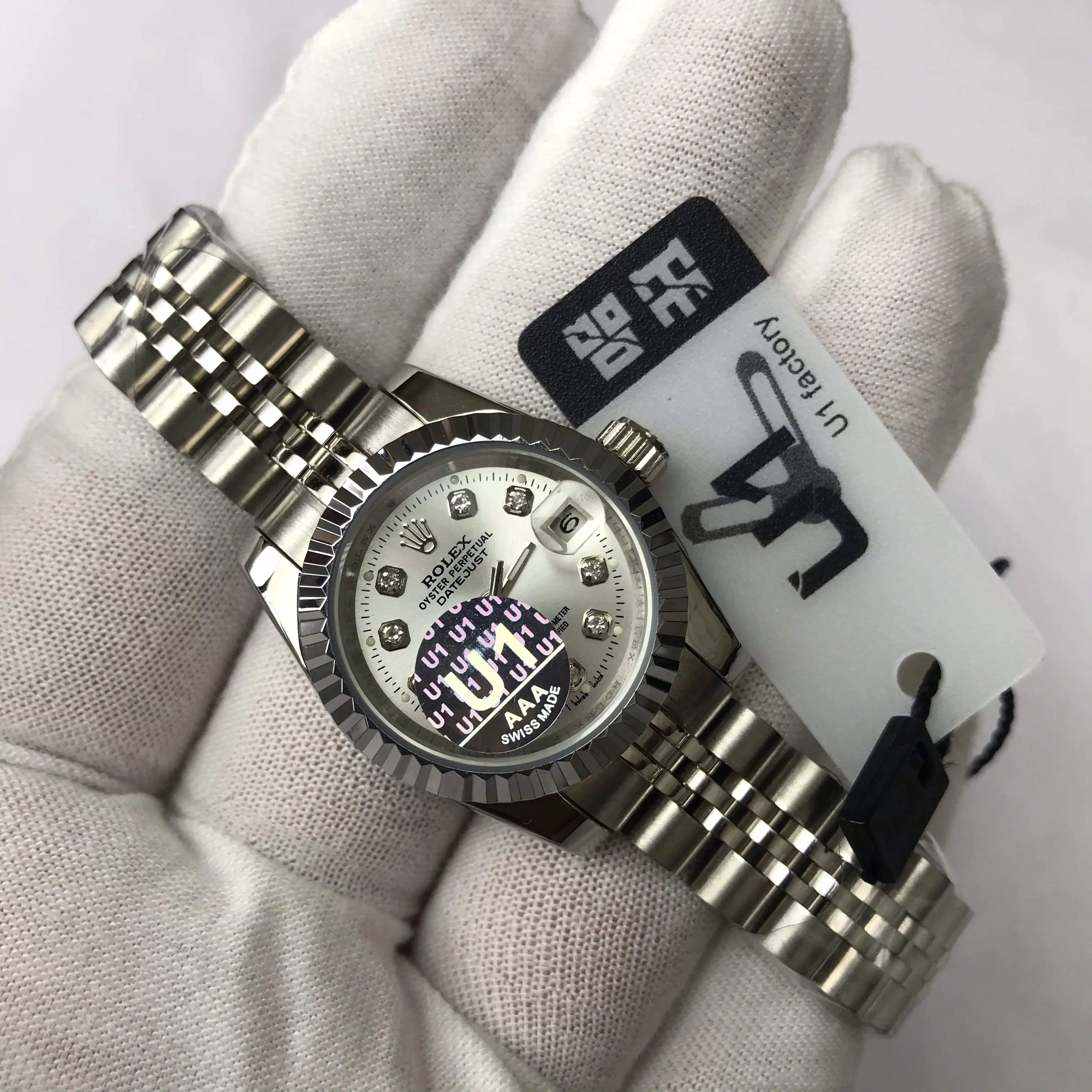 

U1 factory watch Women 28mm automatic mechanical sweeping movement luxury brand Watches date-just