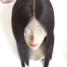 Европейский девственные волосы Кружева Топ еврейский парик Кошерный парик высокого качества парик из европейских волос 2" 4# цвет