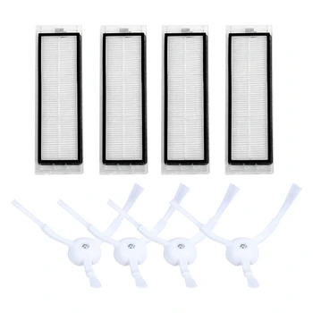 

10 Pcs Improved Version Washable Hepa Filter for Xiaomi Roborock S50 S51 Parts & 4 Pcs Side Brush for Xiaomi Roborock S50 S51 Va