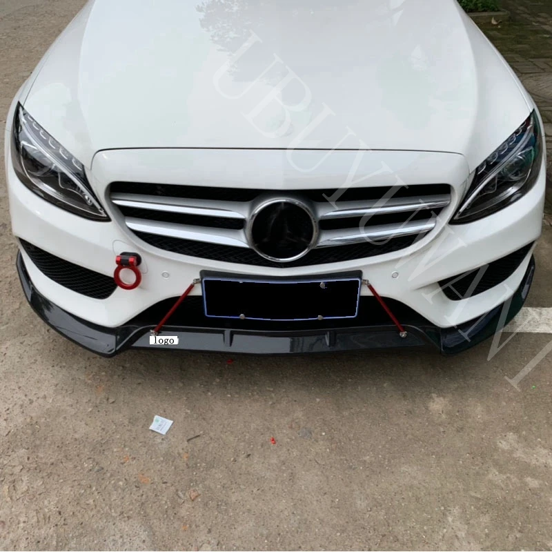 Передний бампер спойлер для Mercedes Benz W205 C Класс C180 C200 C300 C43 Бампер протектор украшения губ Диффузор