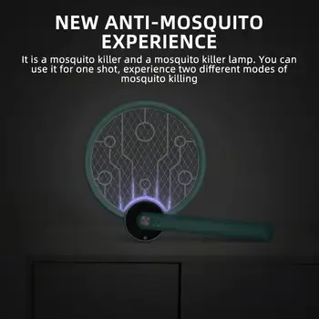 

Practical Mosquito Swatter USB Charging Wasp Flyswatter LED 1000mAh Electric Mosquito Swatter Handheld 229*461mm Bug Zappers